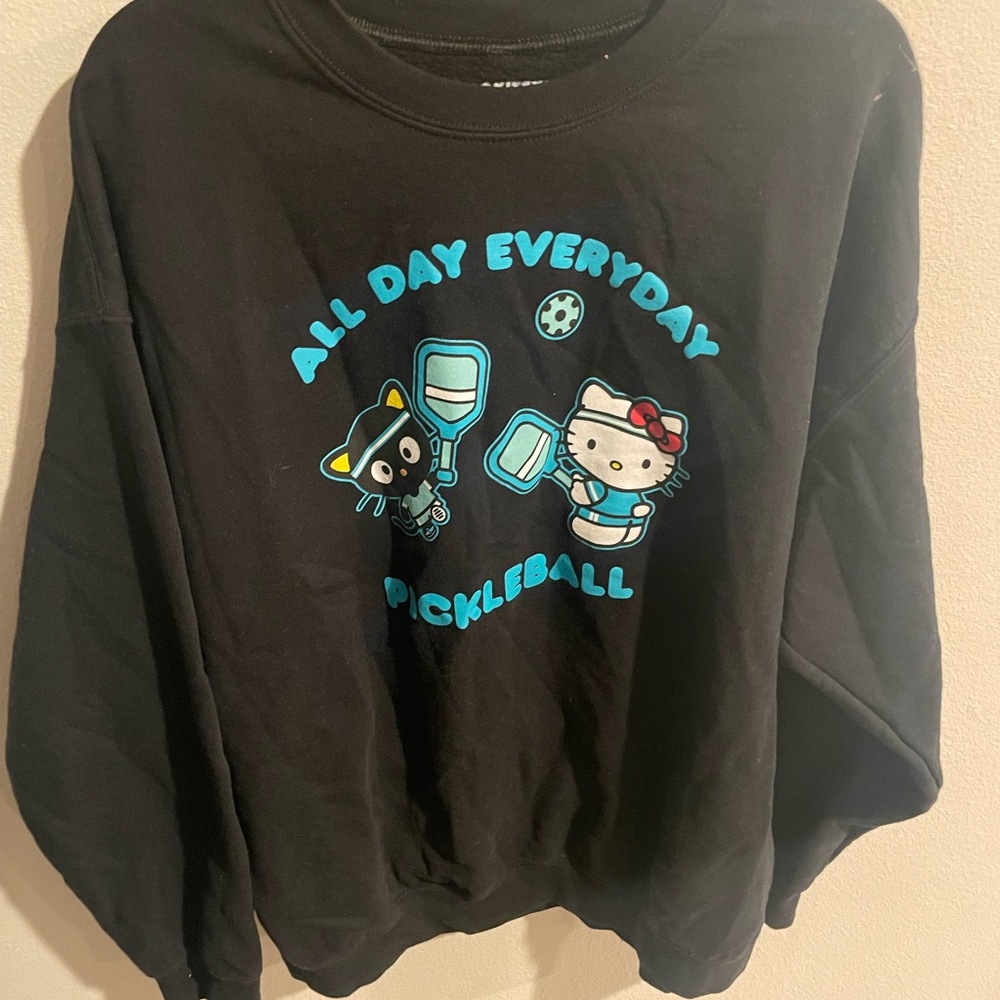 Sanrio Black Hello Kitty Apparel Size Medium Teen